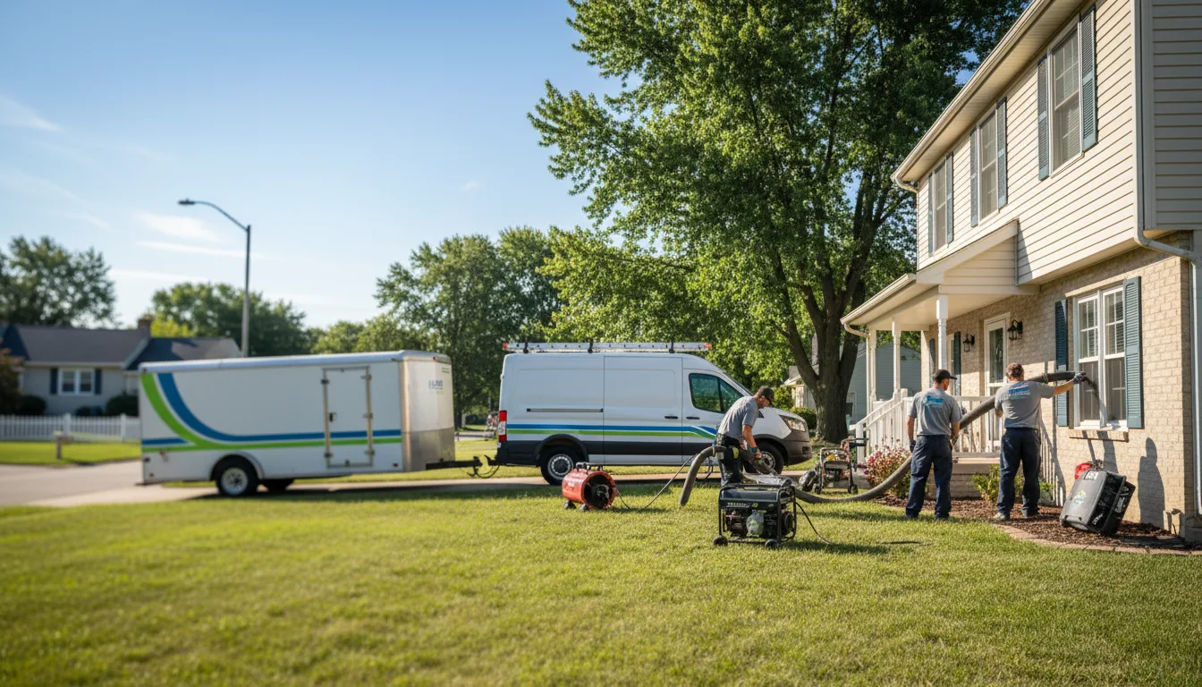 Flooded Basement Restoration And Cleanup With Repair in Grubville, MO near me